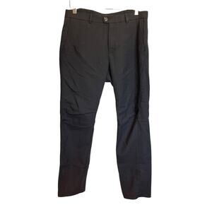 Diesel Virgin Wool Black Trouser Pants Slacks Office Career Indie Men's Size 34